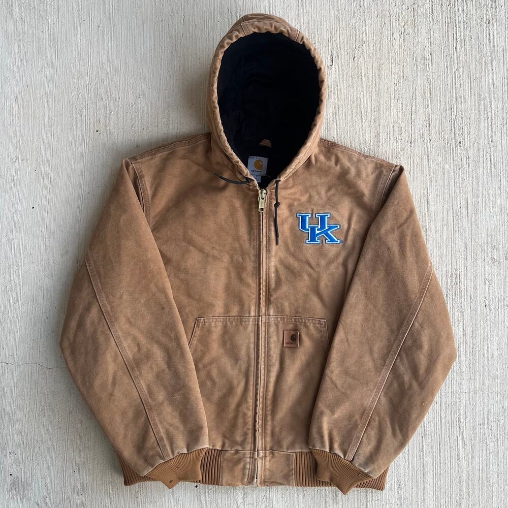 Carhartt brown Kentucky hooded work wear jacket